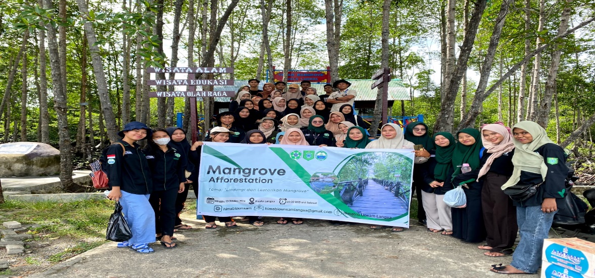 Himabio Unsam Gelar Mangrove Eforetation Di Kuala Langsa