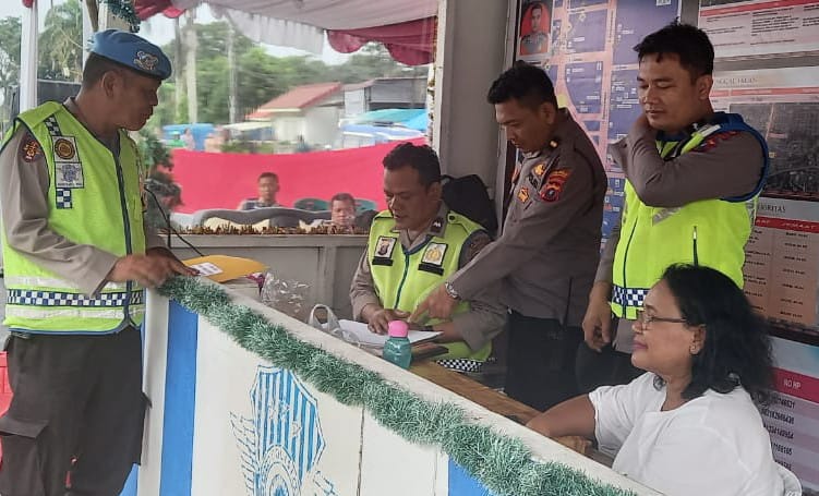 Polres Pematangsiantar Cek Kehadiran Personel Di Pospam Dan Posyan Nataru