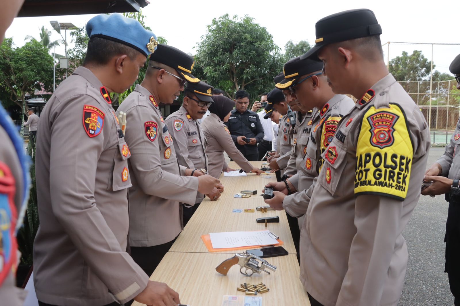 Tak Penuhi Prosedur, Polres Aceh Utara Gudangkan 23 Unit Senpi