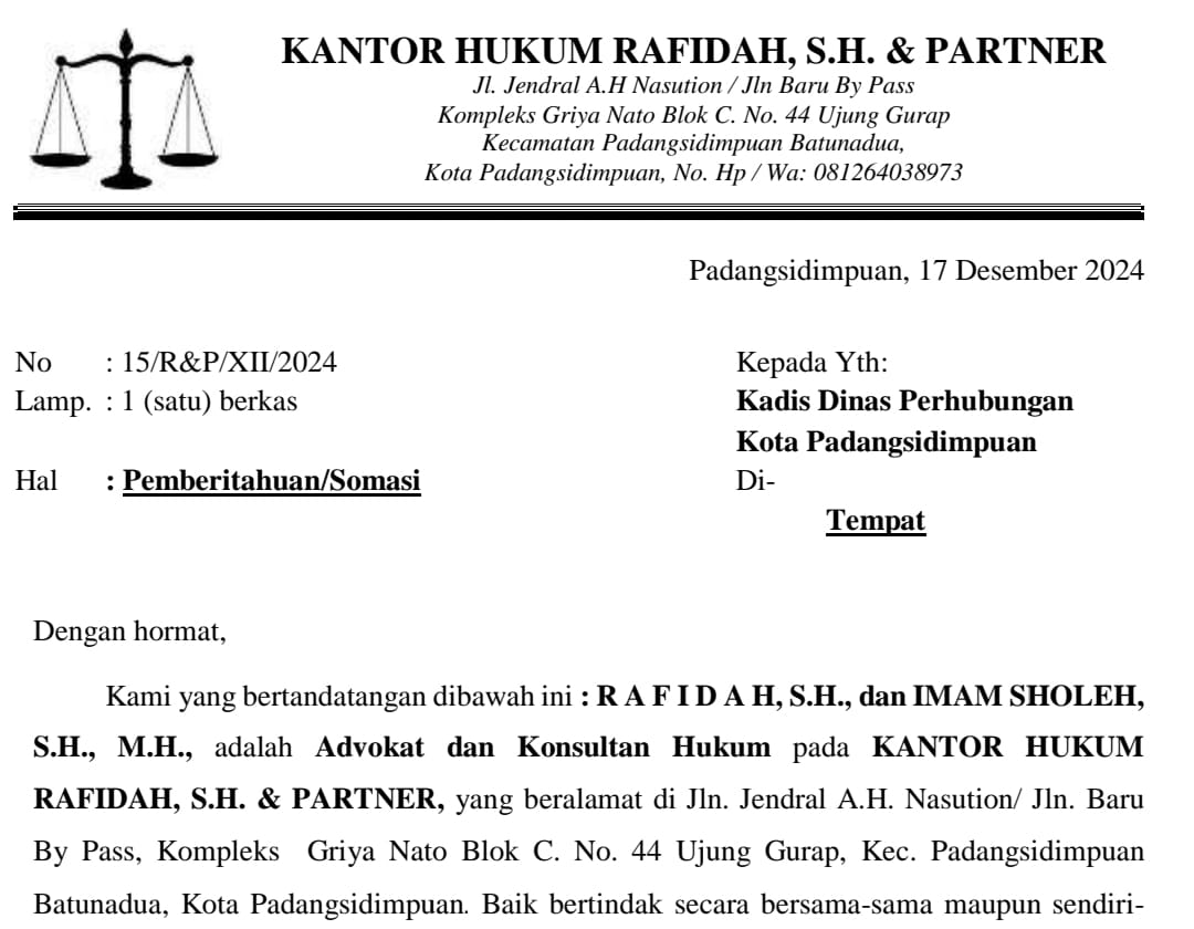 Kadishub Sidimpuan Disomasi, Setahun Tak Dibayar Proyek Traffic Light