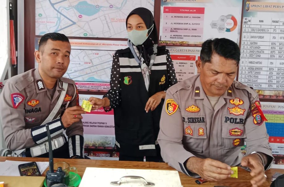 Polres P. Siantar Rutin Cek Kesehatan Personel Pospam Dan Posyan