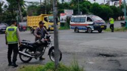 Polres P. Siantar Intensifkan Pengaturan Di Penggal Jalan Lintasan