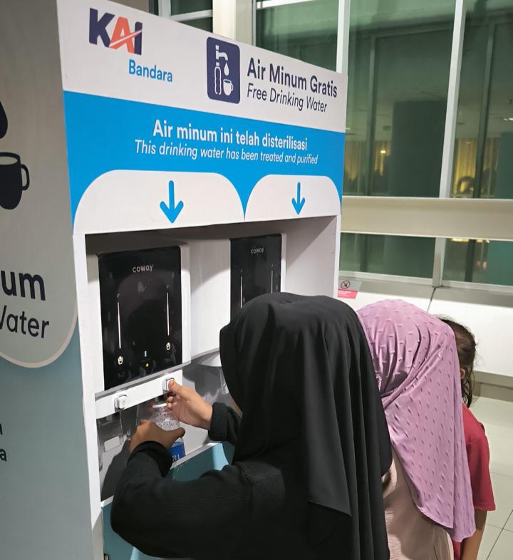 Dukung Penggunaan Tumbler, KAI Bandara Sediakan Water Station di Area Stasiun