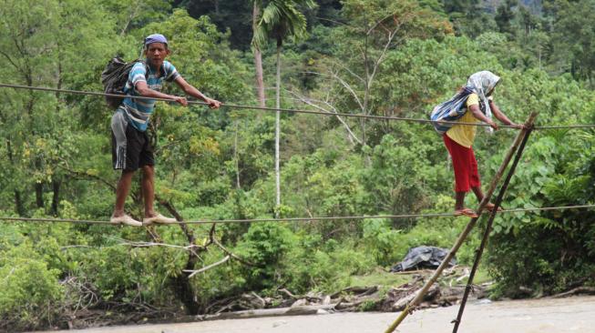 Jembatan Kabel Di Beutong Ateuh Makan Korban Jiwa