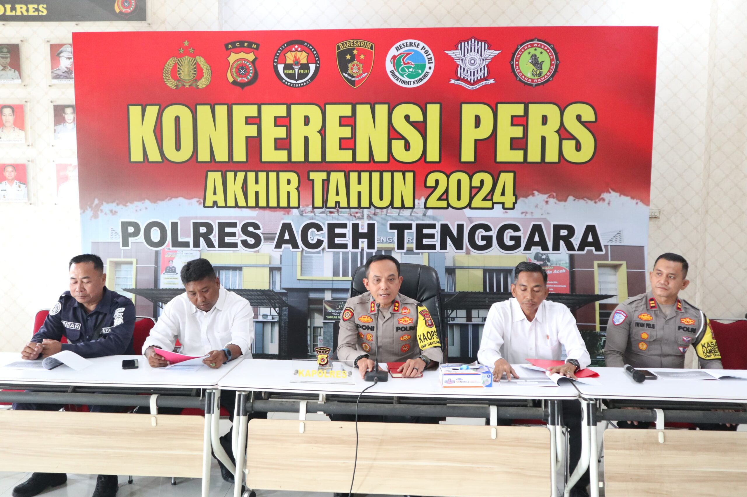 Polres Agara Gelar Konferensi Pers Akhir Tahun 2024