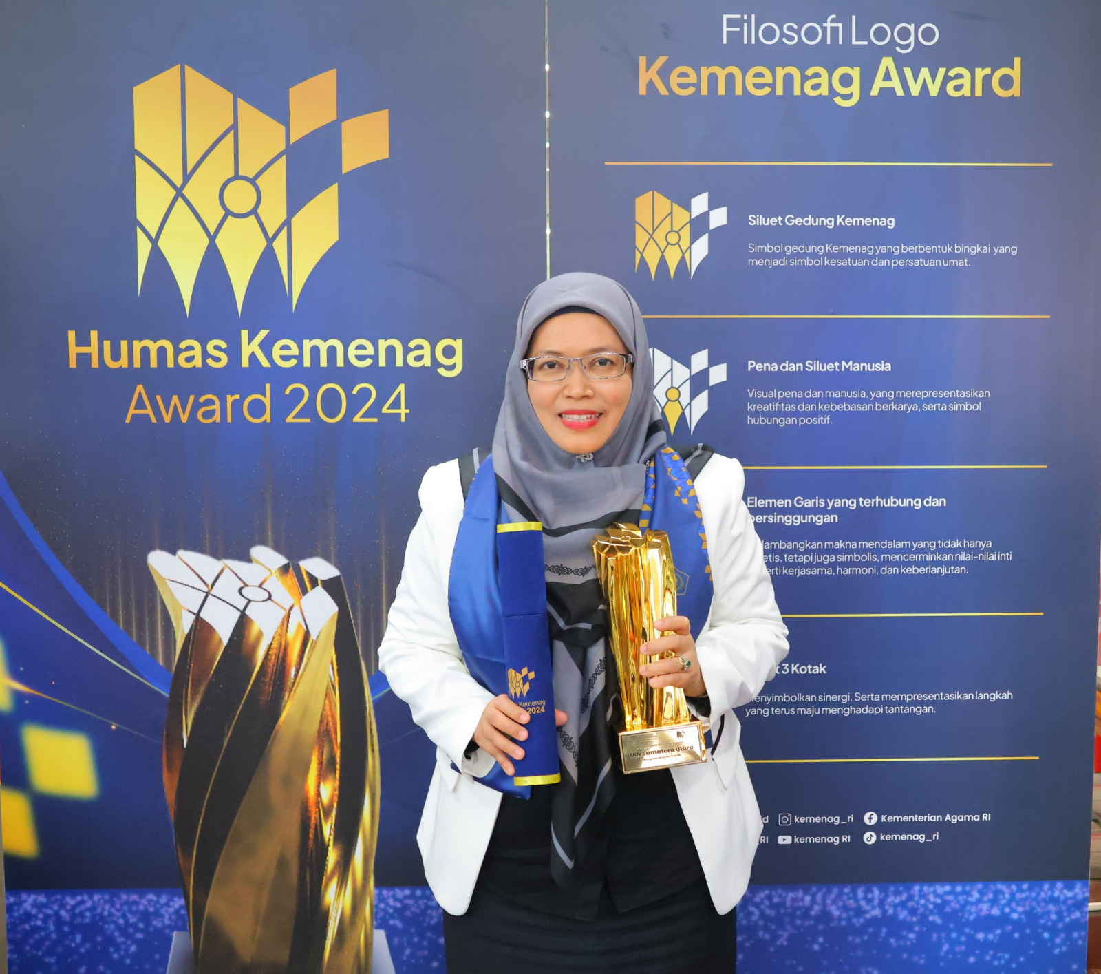 UINSU Raih Penghargaan Pengelolaan Website Terbaik Humas Kemenag Award 2024