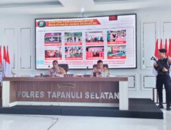 Keberhasilan Polres Tapsel Tangani Tindak Pidana, Satu Polisi Dipecat