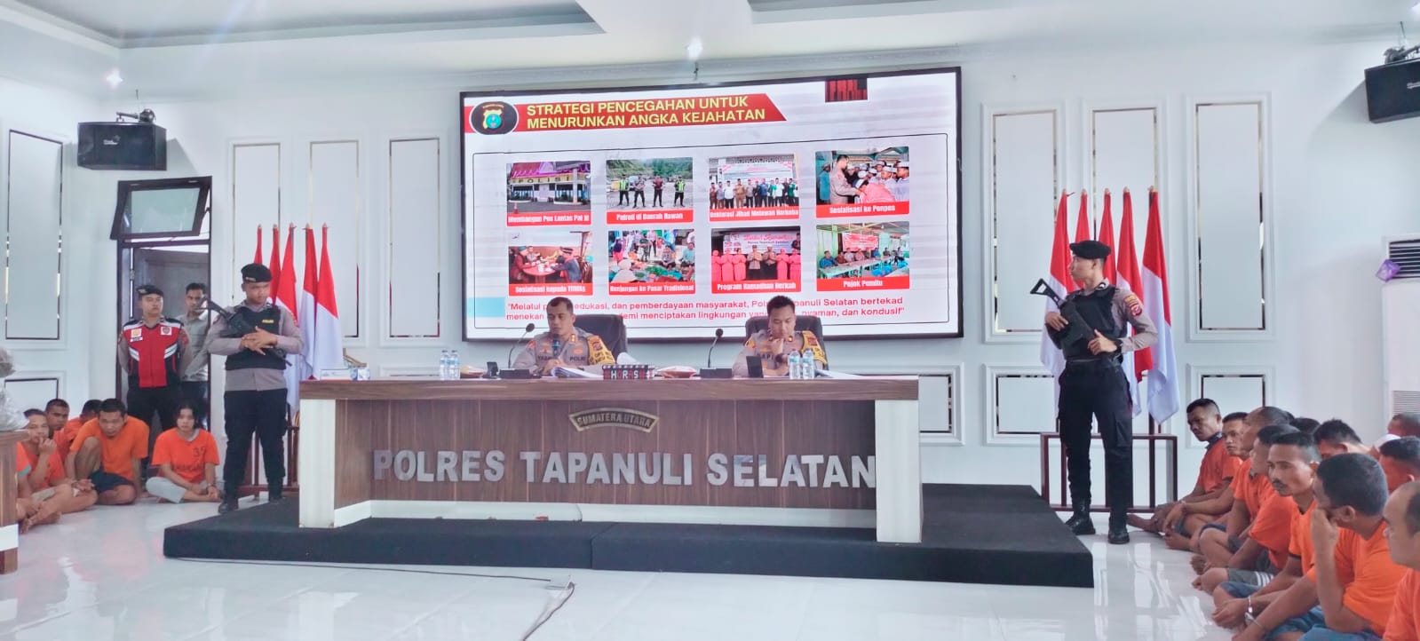 Keberhasilan Polres Tapsel Tangani Tindak Pidana, Satu Polisi Dipecat