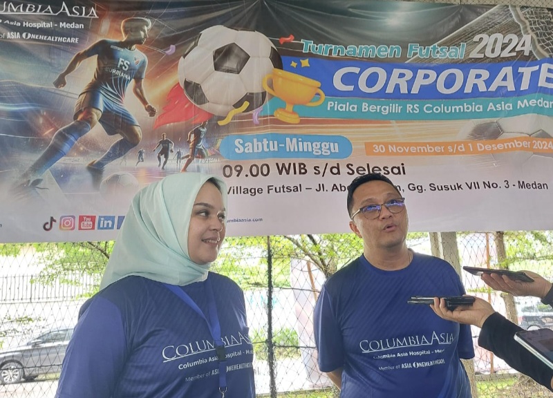 Apresiasi Mitra Korporasi, RS Columbia Asia Medan Gelar Turnamen Futsal Corporate