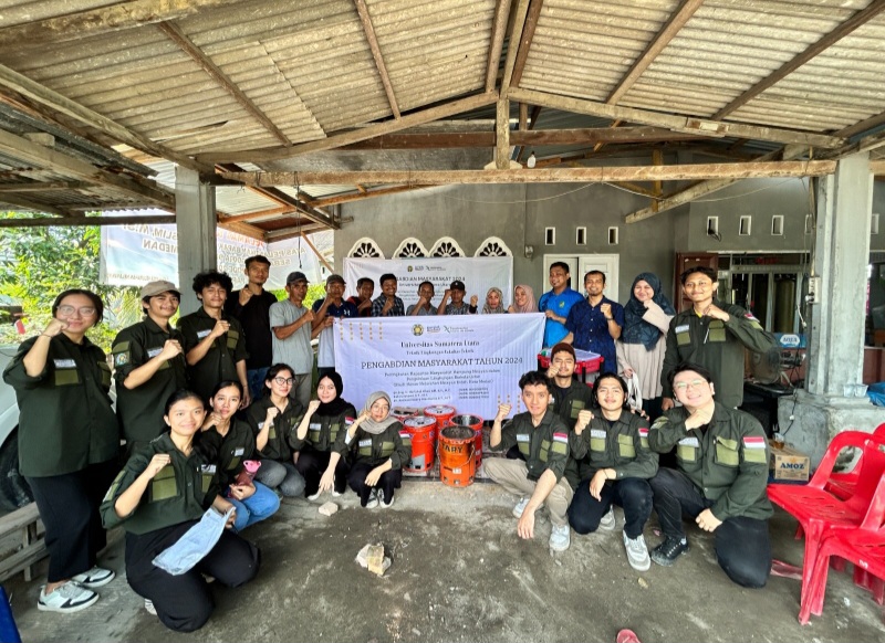 TIM USU melalui Lembaga Pengabdian Kepada Masyarakat (LPPM USU), menyelenggarakan kegiatan Pengabdian kepada Masyarakat di Kelurahan Nelayan Indah, Kota Medan, belum lama ini. Waspada/ist