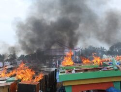 Ratusan Mesin Judi Kutalimbaru Dimusnahkan