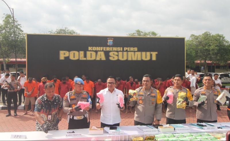 Polda Sumut Musnahkan Barang Bukti Narkotika