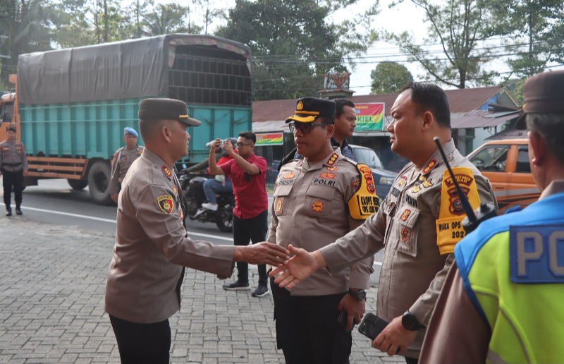 Jelang Tahun Baru, Kapolrestabes Cek Kesiapan Jalur Puncak Medan-Berastagi