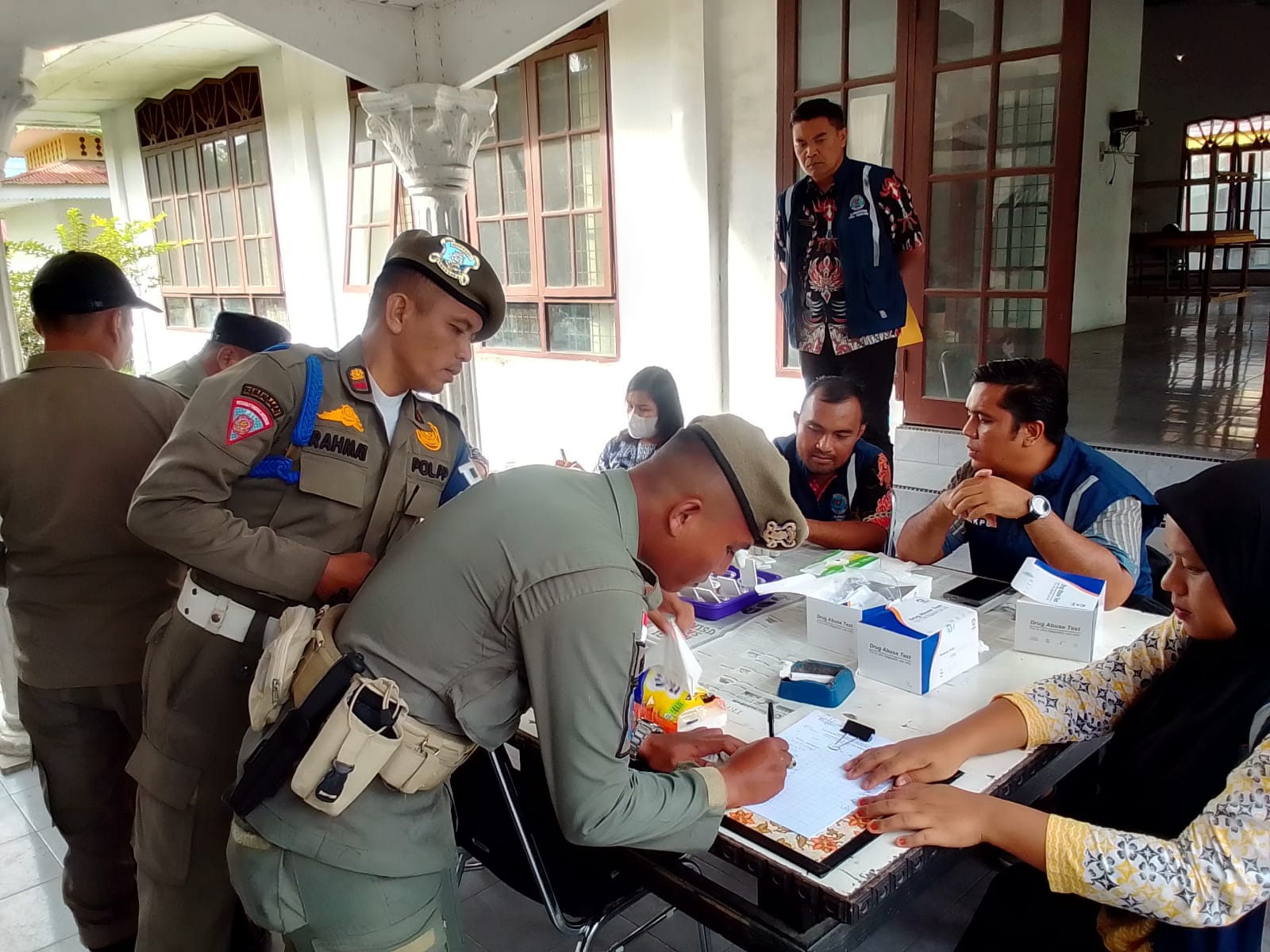 Ratusan Satpol PP Deliserdang Tes Urine, 11 Tes Susulan