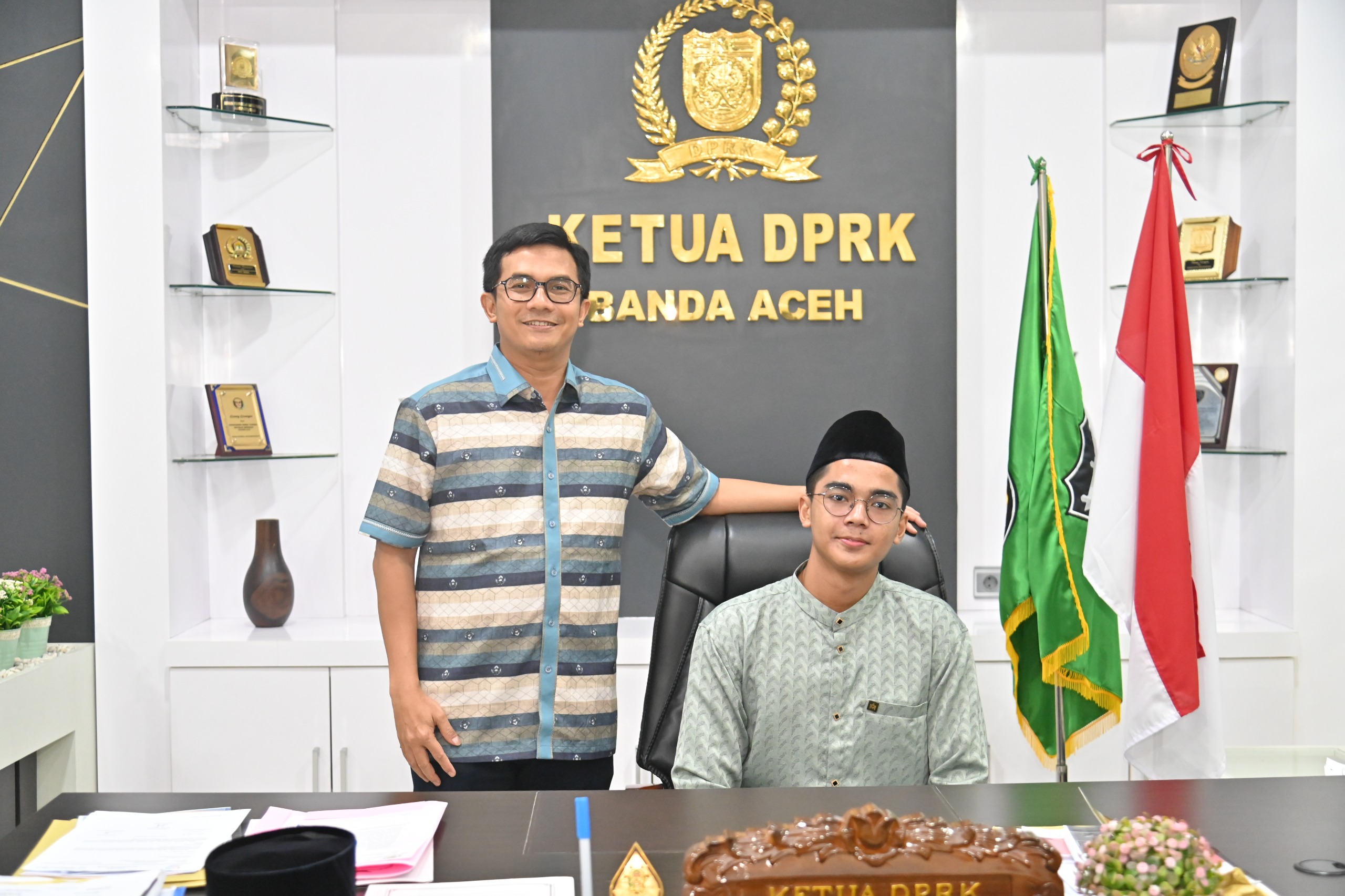 Raih Prestasi Nasional, Irwansyah Undang M. Syaqi Dibran Ke Kantor DPRK