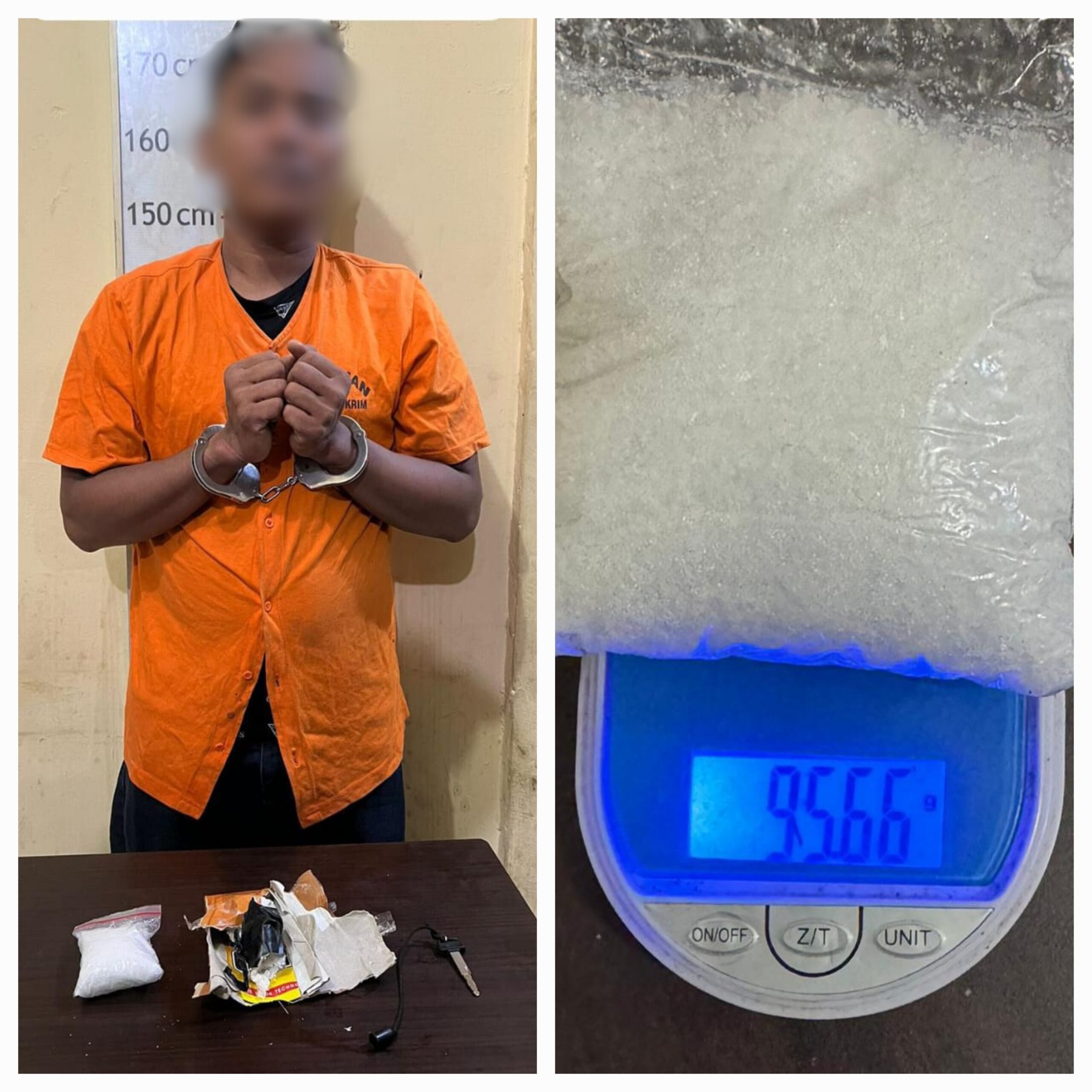 Sat Res Narkoba Polres Langkat Tangkap Pria Bawa 95,66 Gram Sabu