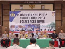 Polres Aceh Timur Paparkan Capaian Kinerja Tahun 2024