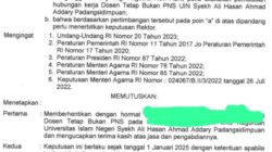 Rektor UIN Syahada Padangsidimpuan Pecat 40 Dosen