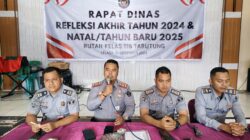 Refleksi Akhir Tahun, Rutan Tarutung Gelar Rapat Dinas