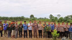 Polres Aceh Tamiang Launching Penanaman Perdana Gugus Tugas Polri