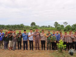 Polres Aceh Tamiang Launching Penanaman Perdana Gugus Tugas Polri