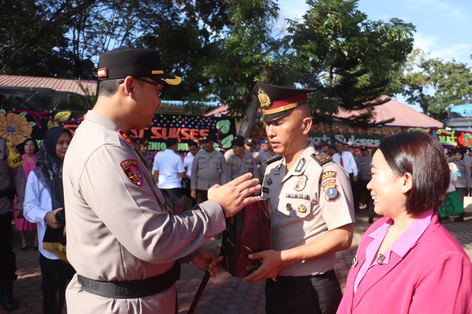 Puluhan Personel Polres Langkat Naik Pangkat 