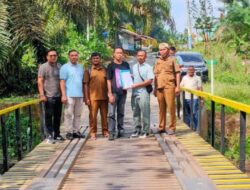 Rehab Jembatan Penghubung, Warga Berterima Kasih Pada PT. KIP