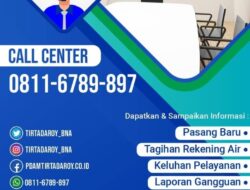 Perumdam Tirta Daroy Buka Layanan Call Center Melalui WhatsApp Dan Medsos