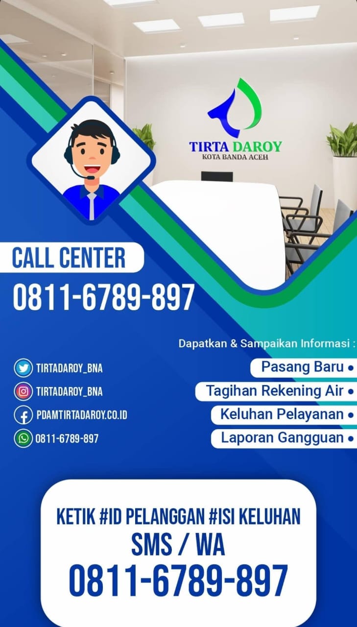 Perumdam Tirta Daroy Buka Layanan Call Center Melalui WhatsApp Dan Medsos