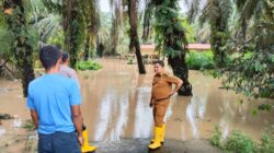 Akibat Meluapnya Sungai Sosa Puluhan Rumah di Sosa Julu Terendam