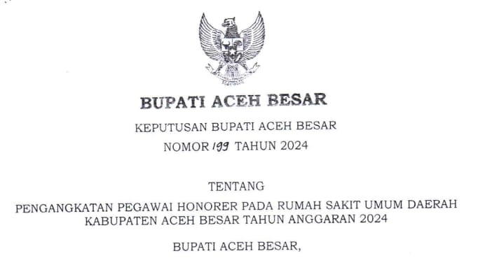 Di Pemkab Aceh Besar, Mantan Caleg Mundur Dari Tenaga Kontrak Lulus P3K