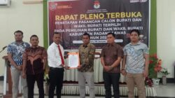 KPU Palas Tetapkan Bupati Dan Wabup Terpilih