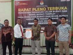 KPU Palas Tetapkan Bupati Dan Wabup Terpilih