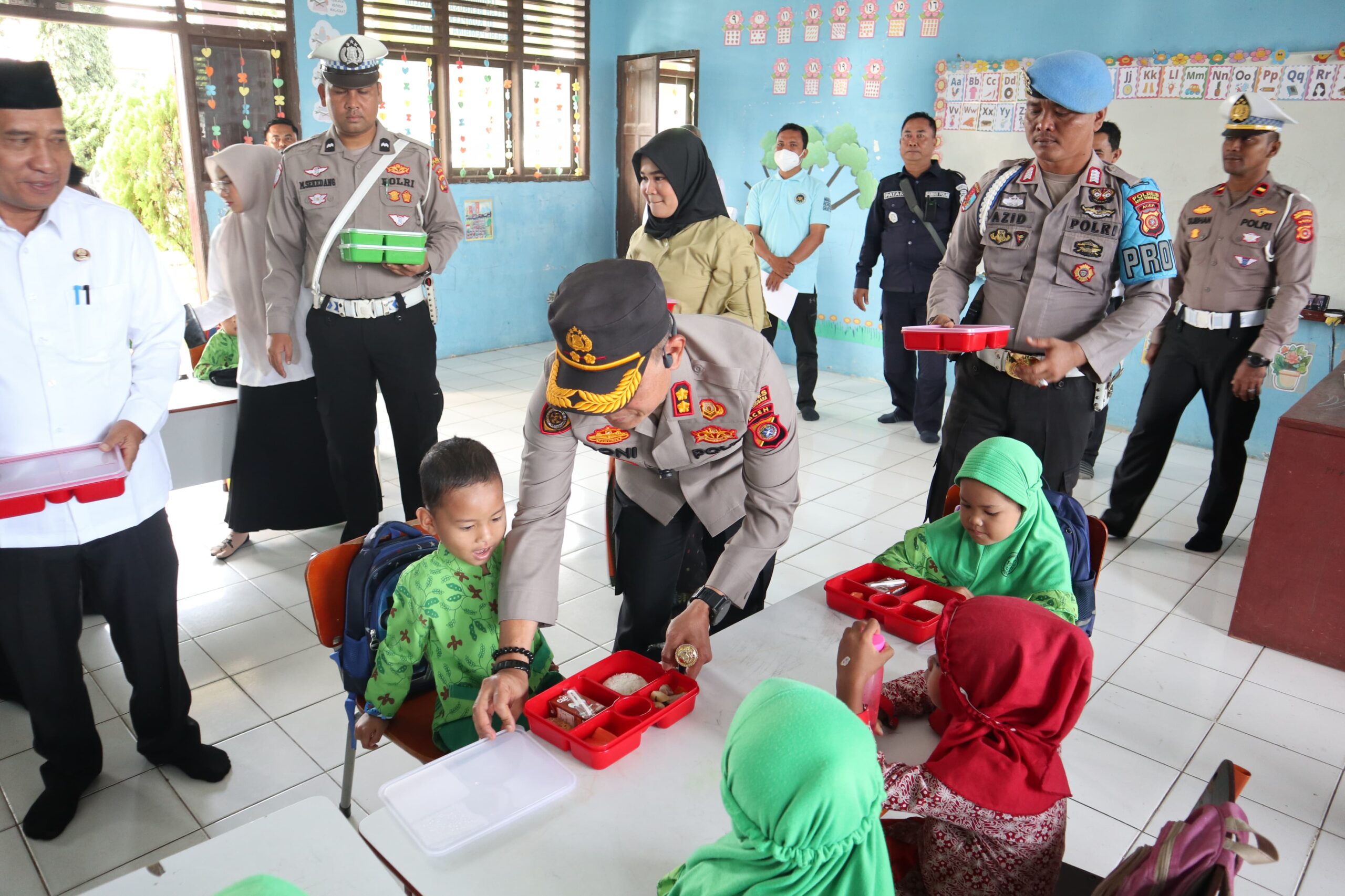 Polres Agara Monitoring Pelaksanaan Program Makanan Sehat Bergizi Gratis