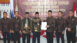 Pleno KIP Aceh Singkil Tetapkan Safriadi-Hamzah Paslon Bupati Terpilih