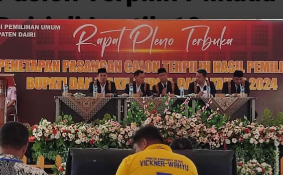 KPU Tetapkan Paslon Terpilih Bupati Dan Wakil Bupati Dairi 