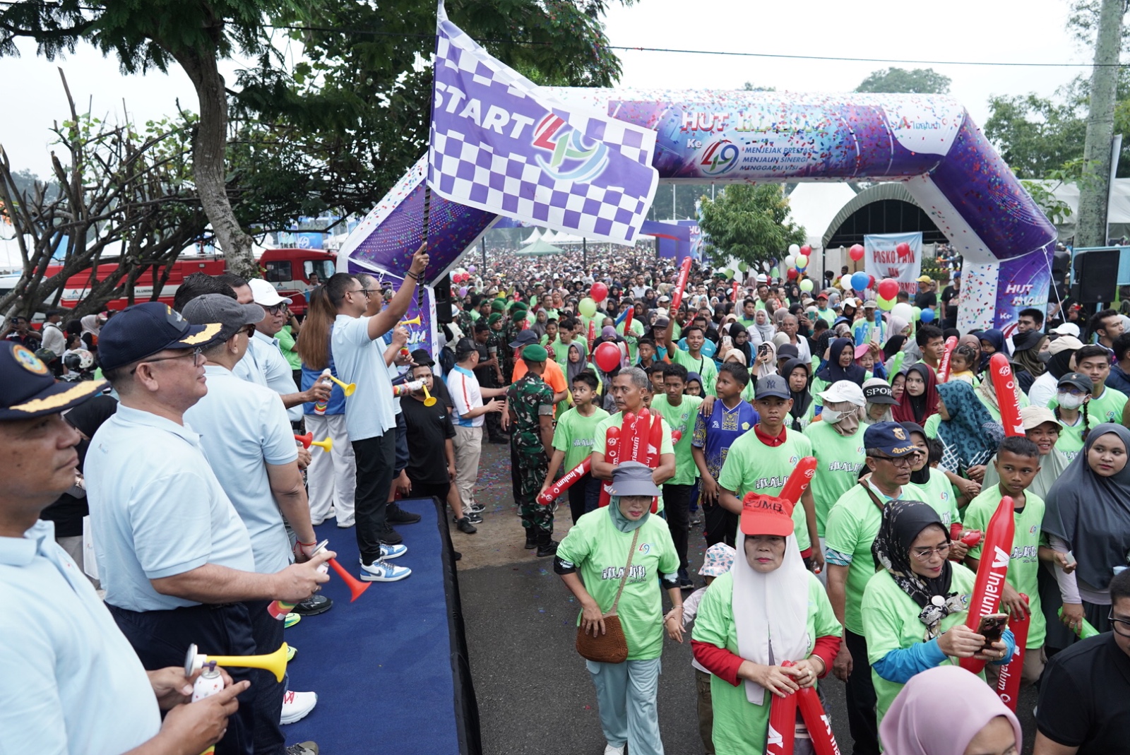 Rayakan HUT Ke-49, PT Inalum Gelar Panggung Gembira Dan Jalan Sehat