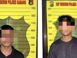 Polres Sabang Tangkap Dua Pelaku Tindak Pidana Perdagangan Orang