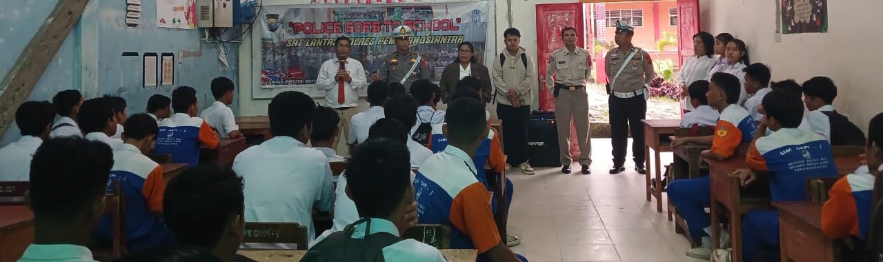 Polres P.Siantar Laksanakan Police Go To School Edukasi UU No 22