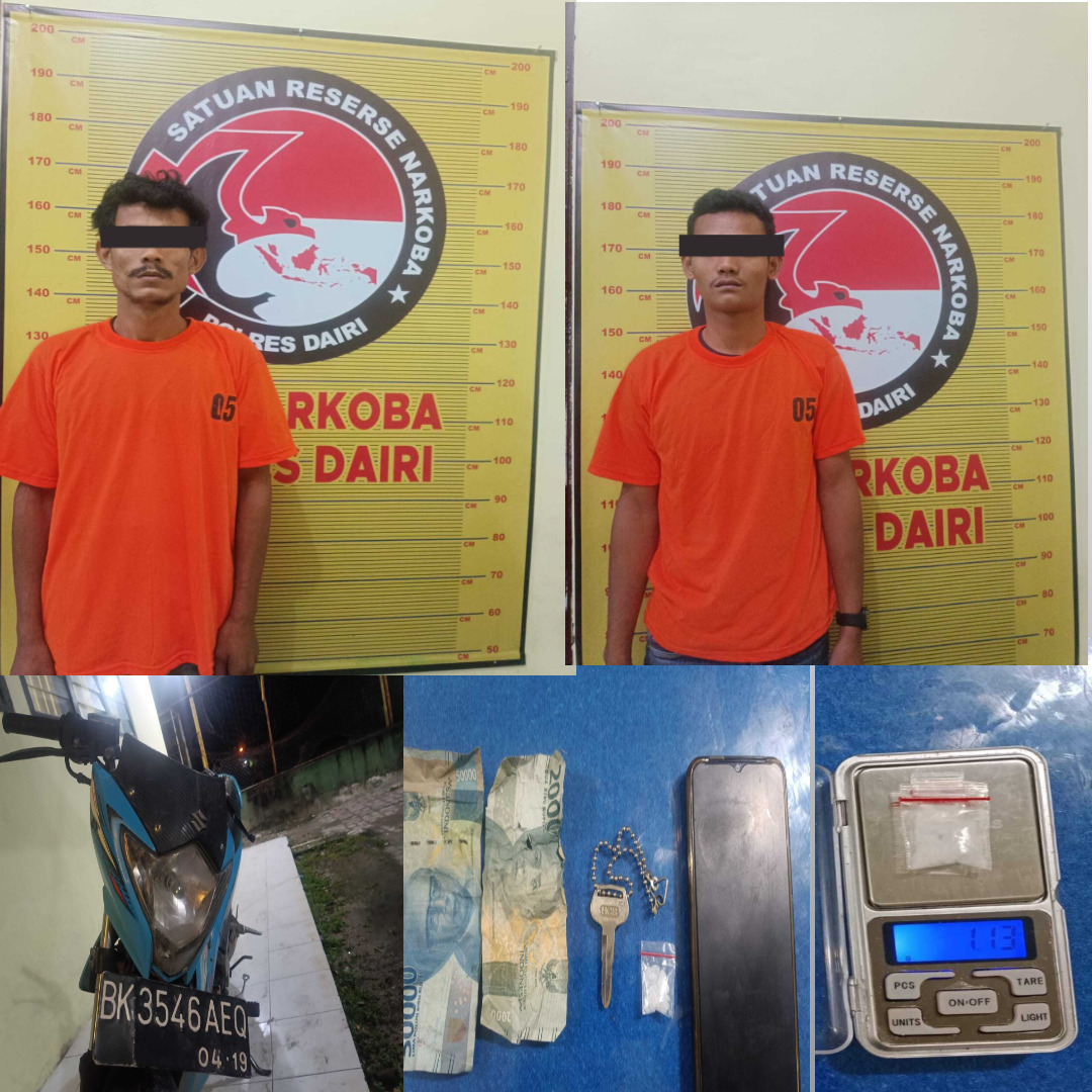 Sat Narkoba Polres Dairi Ringkus 2 Pemuda