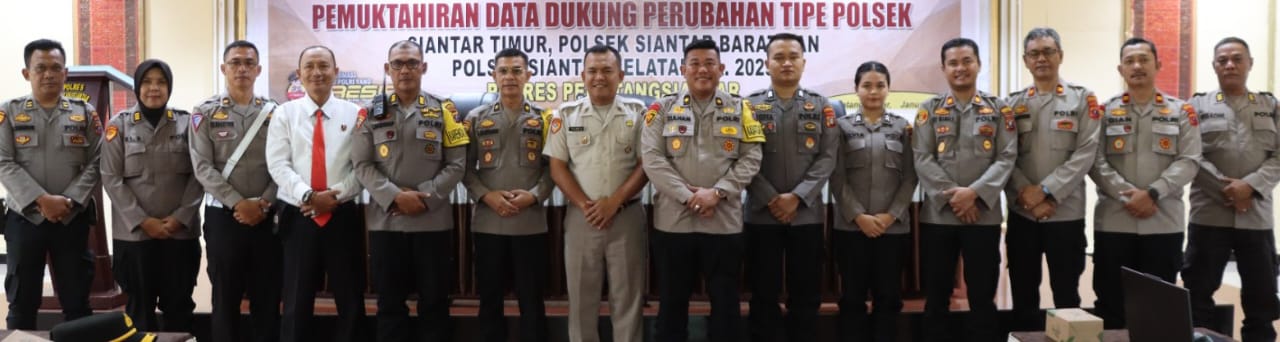 Polres P.Siantar Mutakhirkan Data Dukungan Perubahan Tipe Tiga Polsek