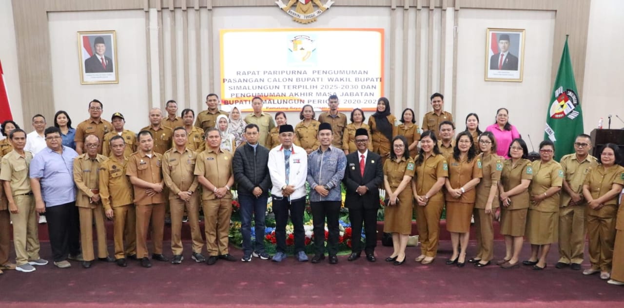 DPRD Simalungun Umumkan Paslon Bupati Dan Wakil Bupati Terpilih Periode 2025-2030