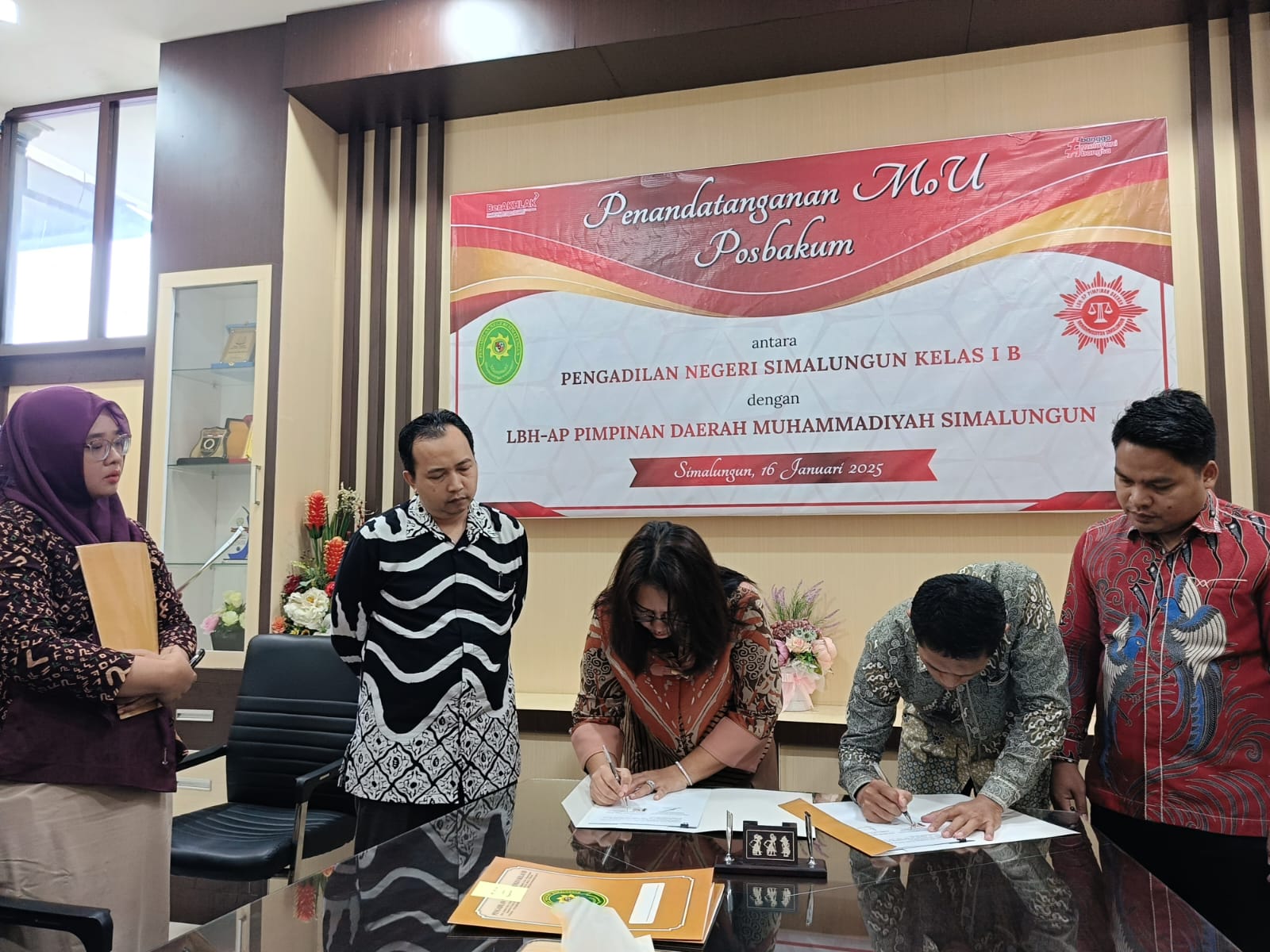 Pengadilan Negeri Simalungun Teken MoU Dengan LBH-AP Muhammadiyah