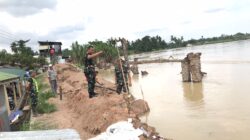 Dandim Aceh Tamiang Tinjau Langsung Kondisi Tanggul Seruway