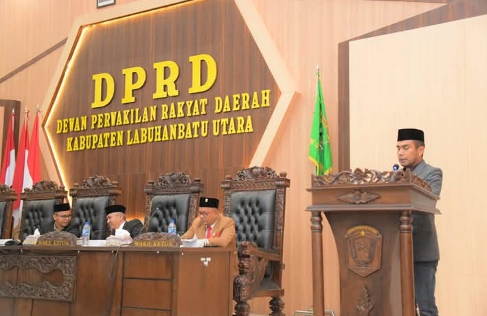 DPRD Labura Paripurna Penetapan Bupati Dan Wabup Terpilih