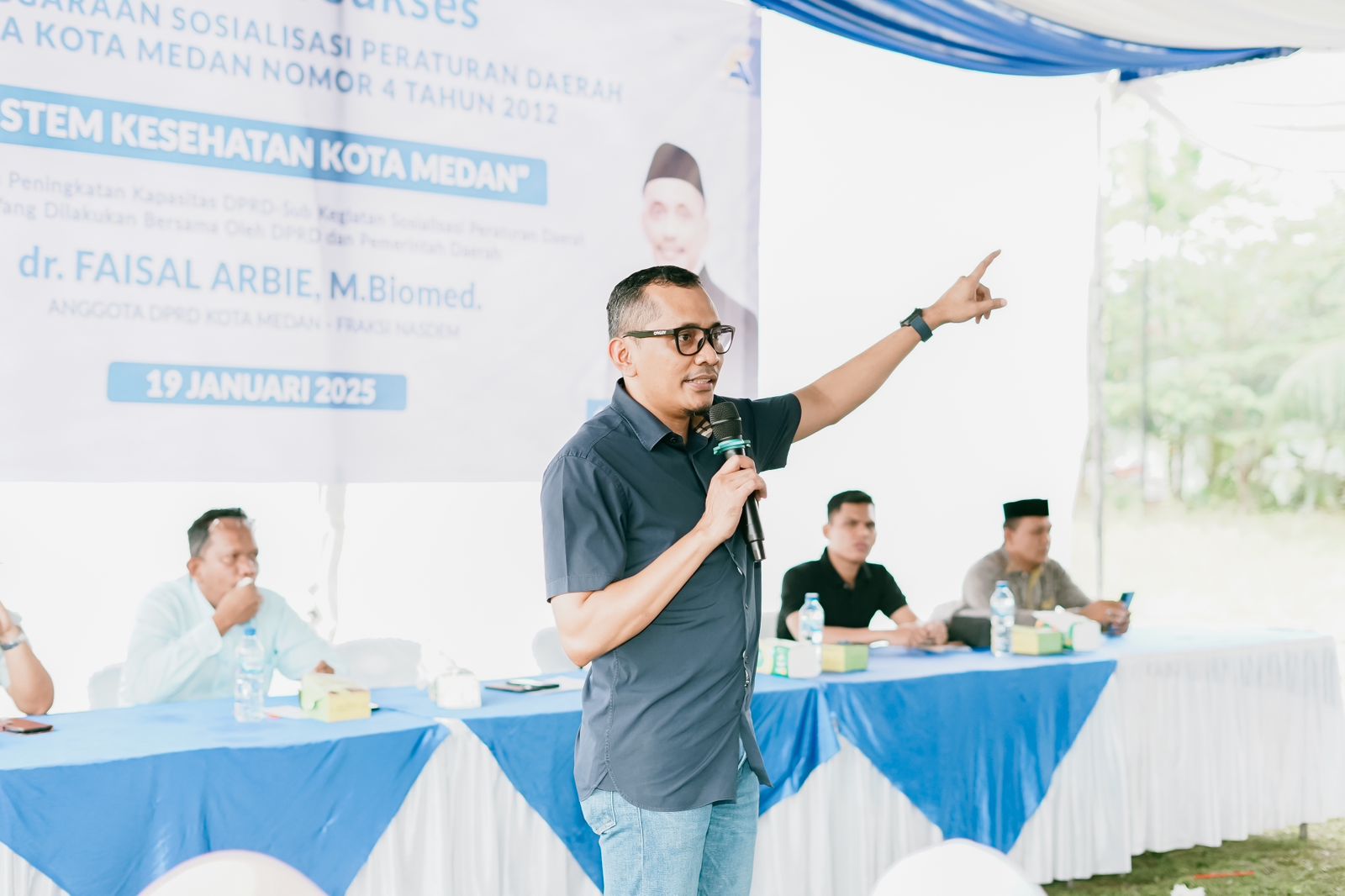 ANGGOTA DPRD Kota Medan Fraksi Nasdem, dr Fasial Arbie. Waspada/ist