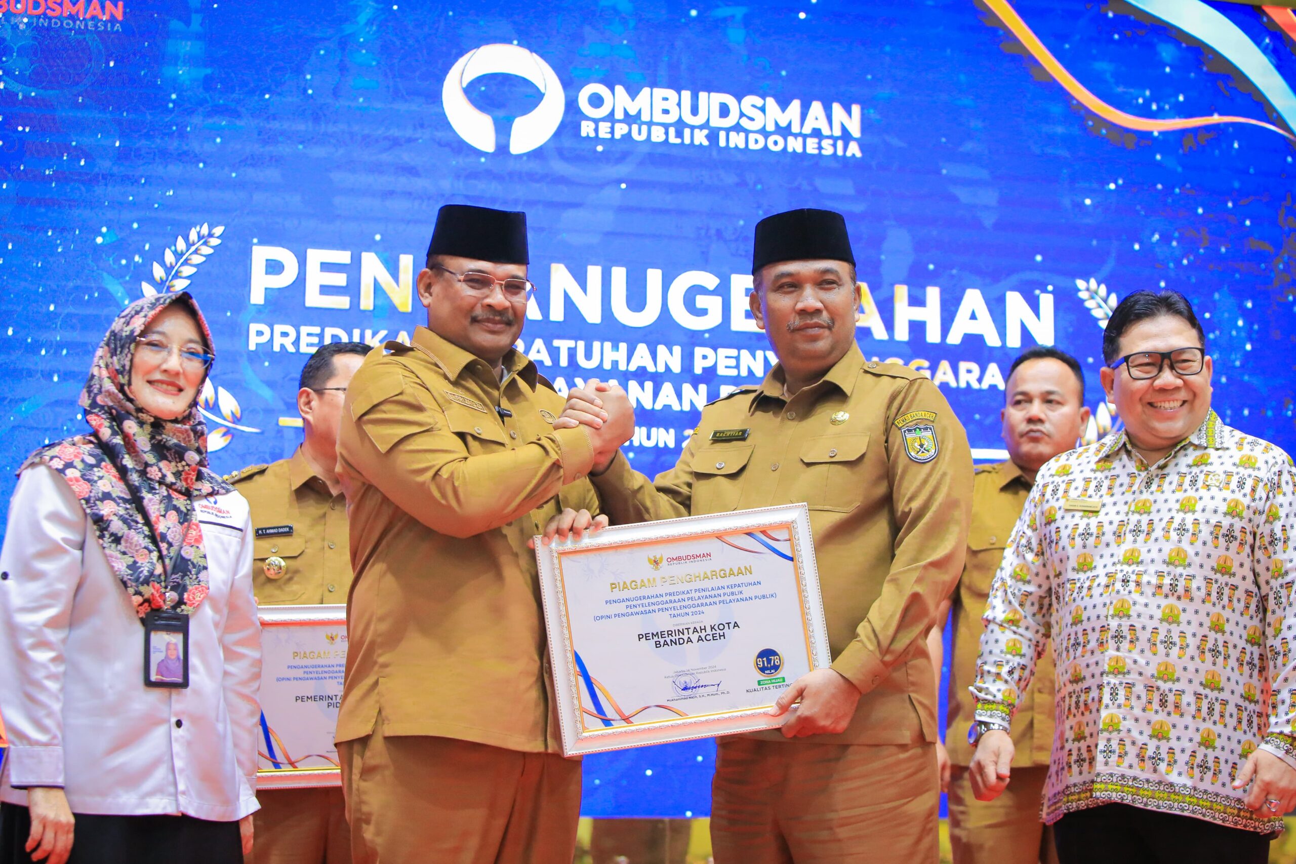 Kerja Nyata Untuk Publik, Banda Aceh Raih Predikat Tertinggi Ombudsman RI