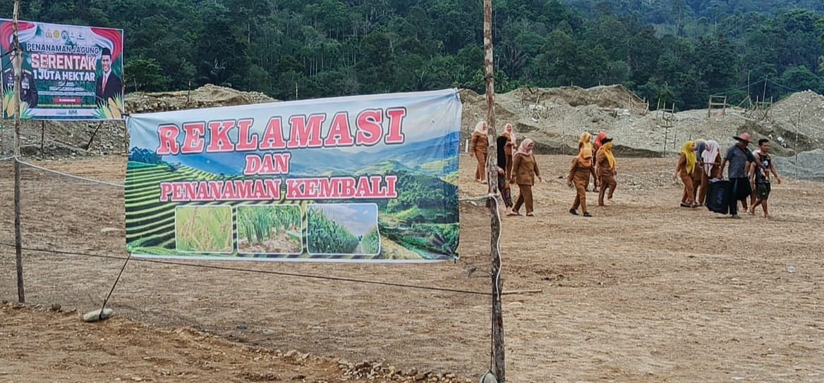 Lahan PETI Kotanopan Direklamasi Dan Ditanami Jagung