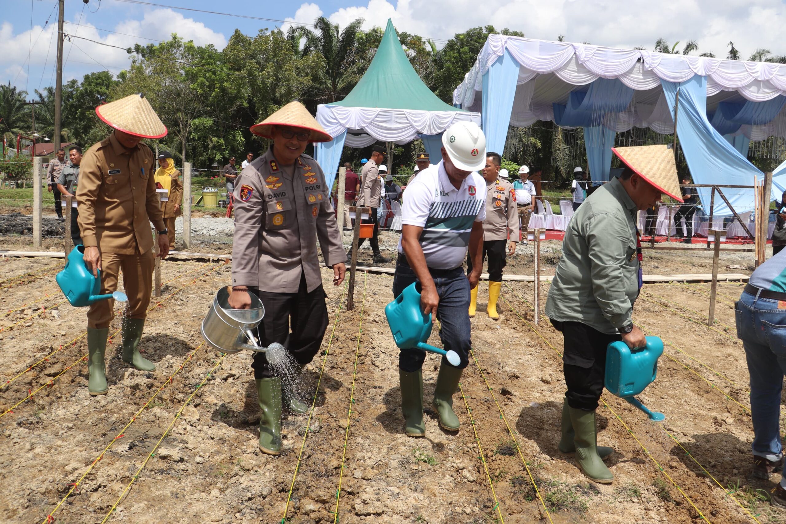 Polres Langkat Gelar Penanaman Jagung Serentak