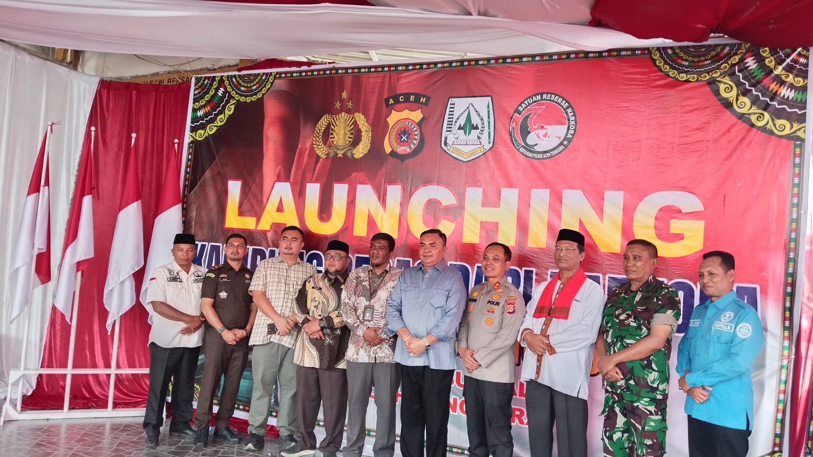 Bupati Terpilih Salim Fakhry Dukung Kampung Bebas Narkoba